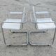 Pair of Bauhaus S34 chairs by Mart Stam in leather and steel.