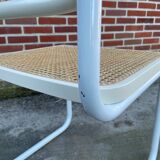 Set of 4 Cesca b32 model chairs in white