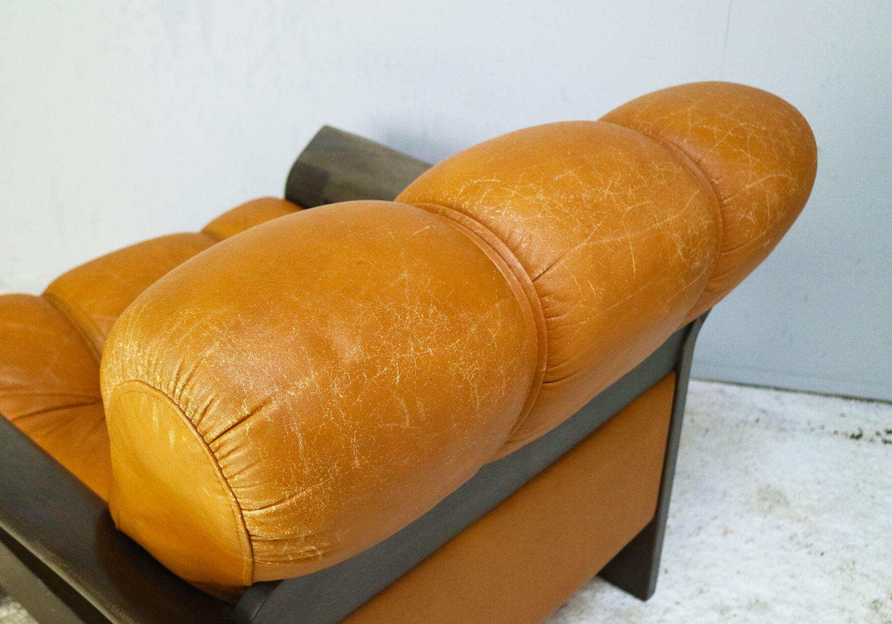 Fauteuil danois en cuir