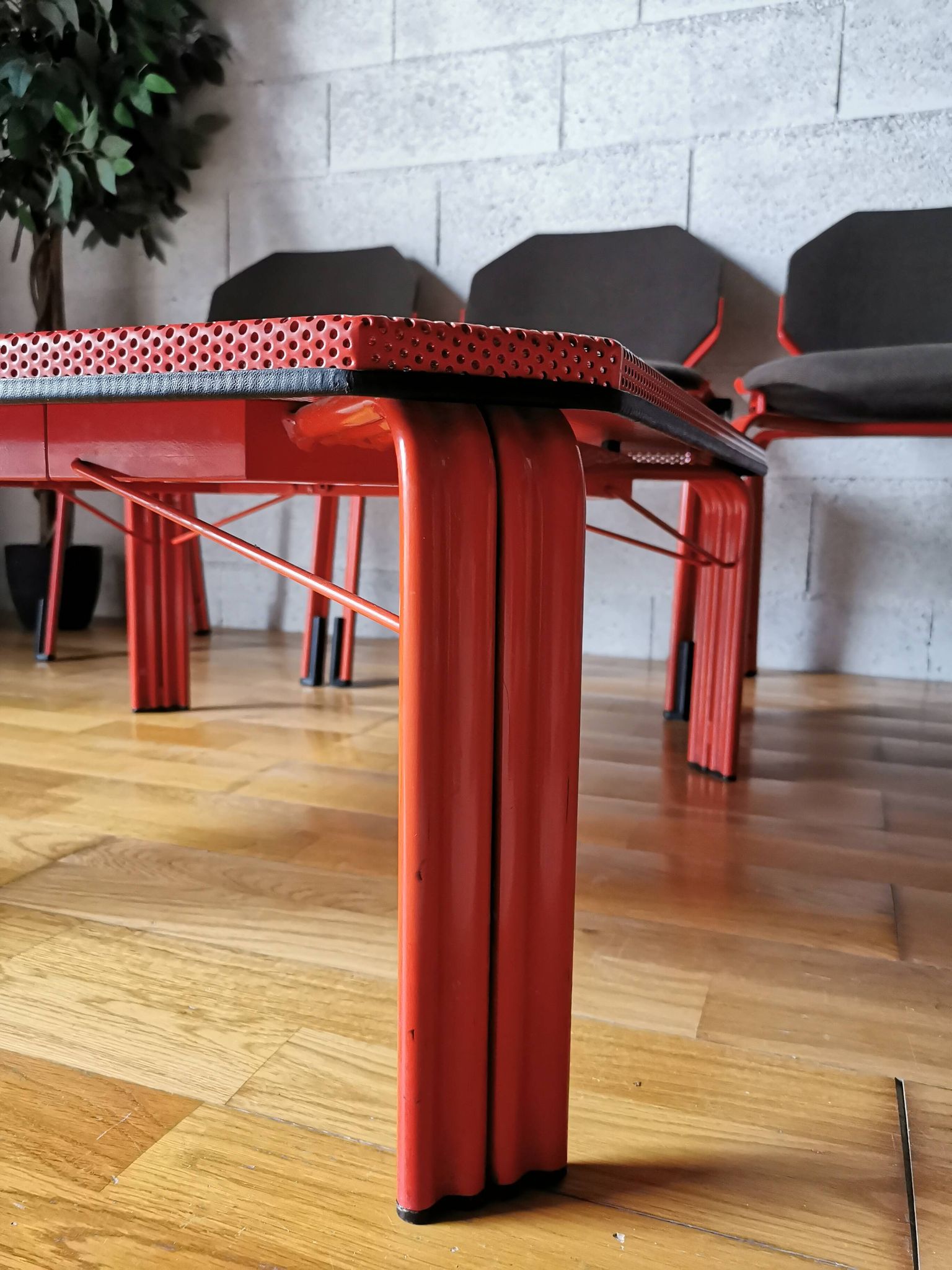 Table basse par hartmut s. engel pour fröscher, circa 1980.