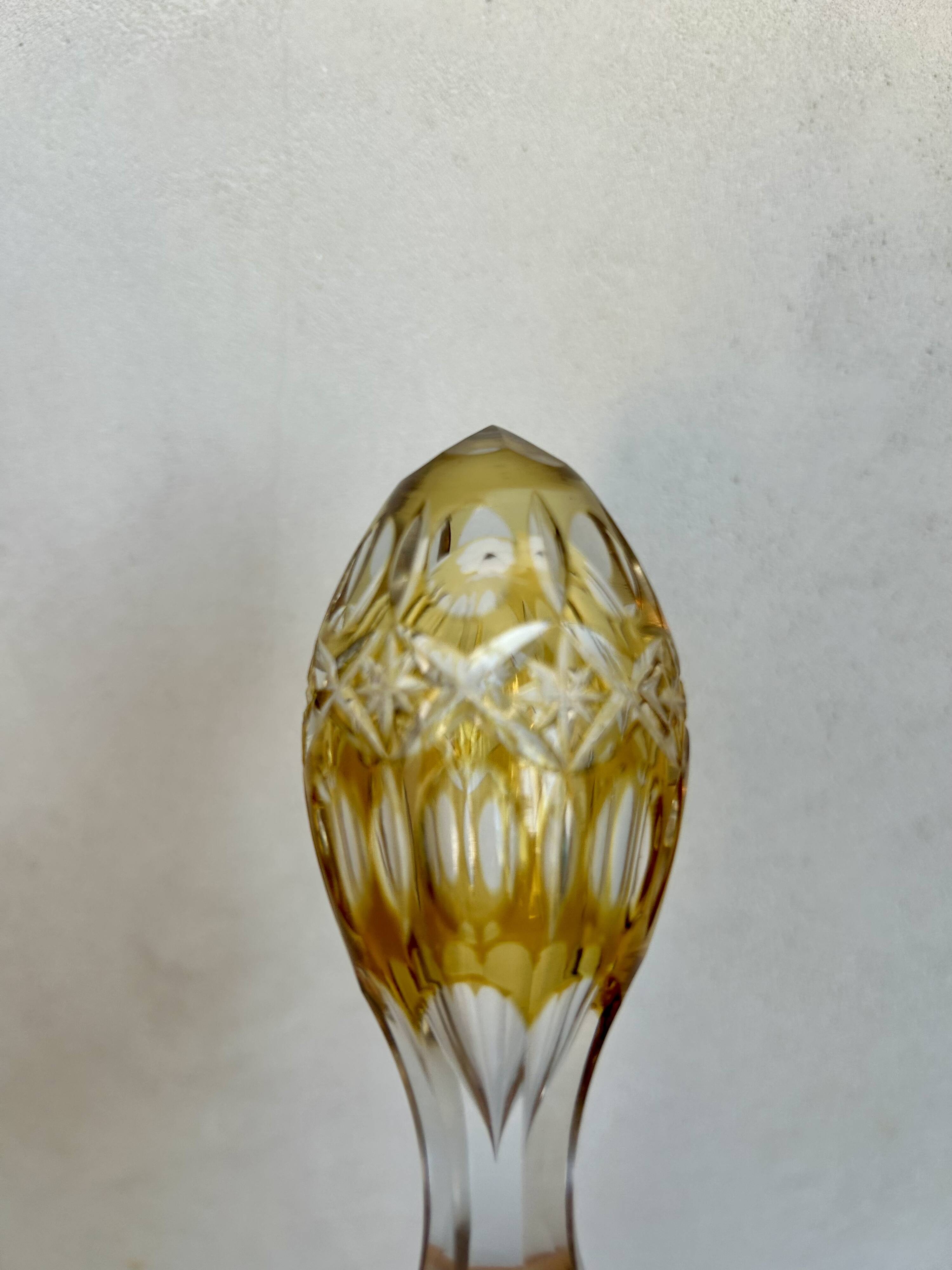 caraffa in crystal of boemia
