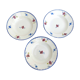 Set of 3 hollow plates in earthenware model Mary-Lou Digoin Sarreguemines