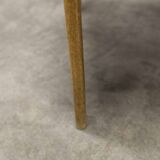 Bow wood armchair by Hugues Steiner 1960 red