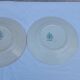 2 dessert plates in earthenware Moulin des loups model Aurora diam 19 cm