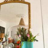 Blue-green ceramic vase