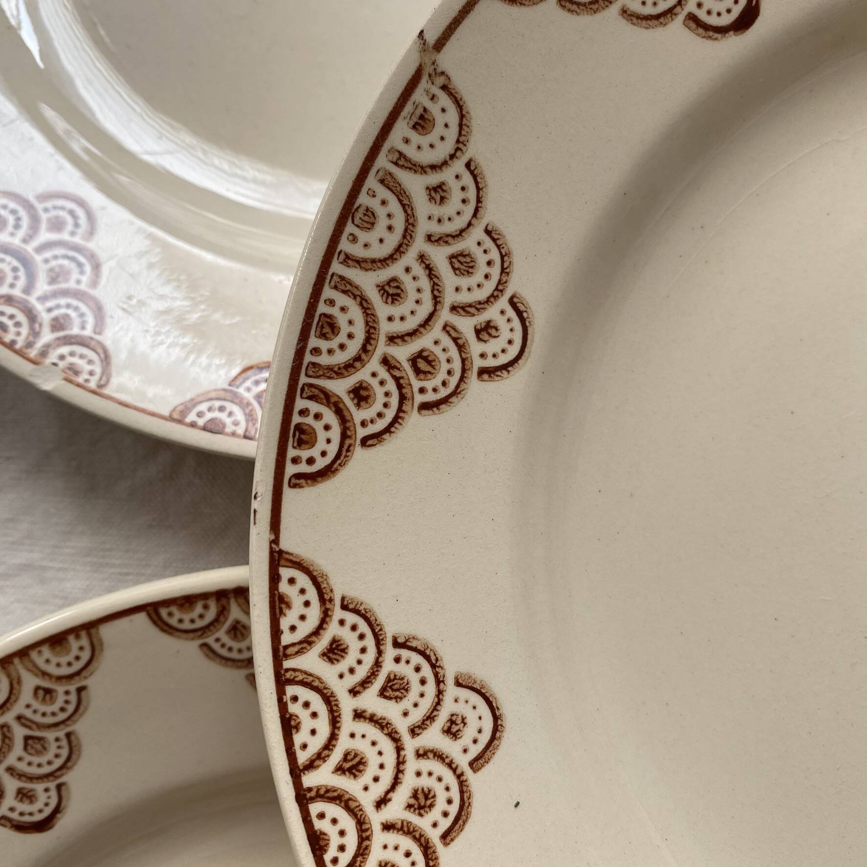 Art Deco flat plates St Amand