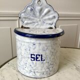 enamelled salt jar to be fixed early twentieth century