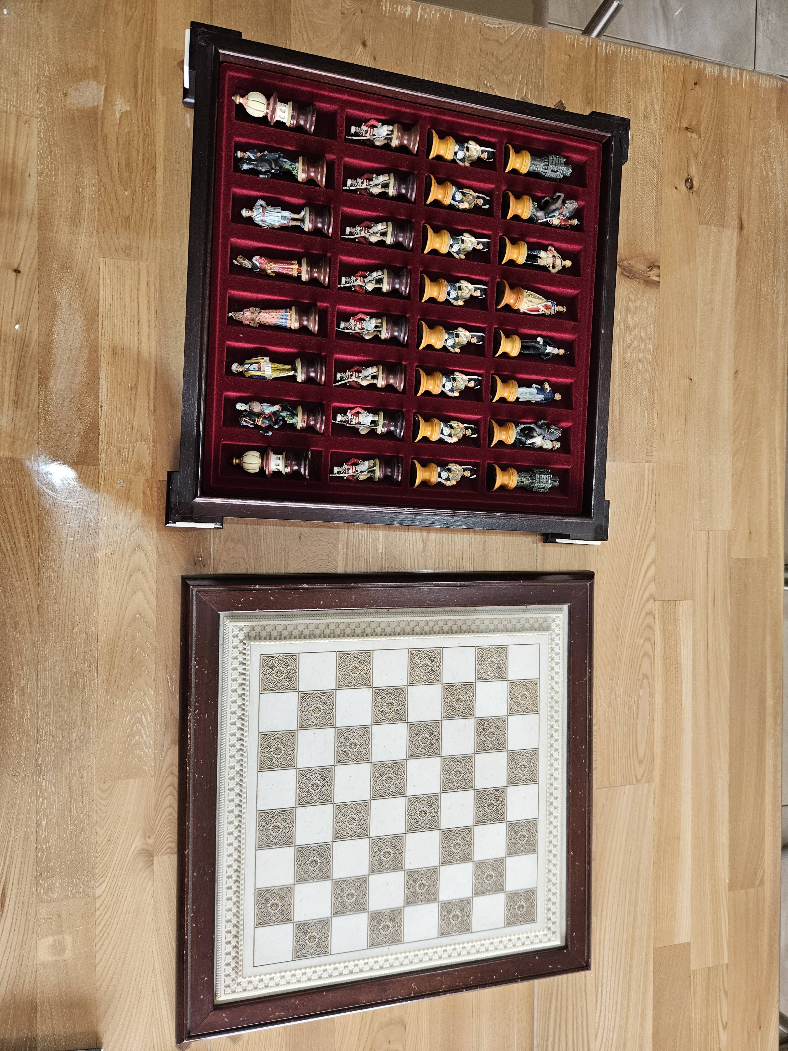 Franklin Mint Raj Collectible Chess Sets, 1970s.