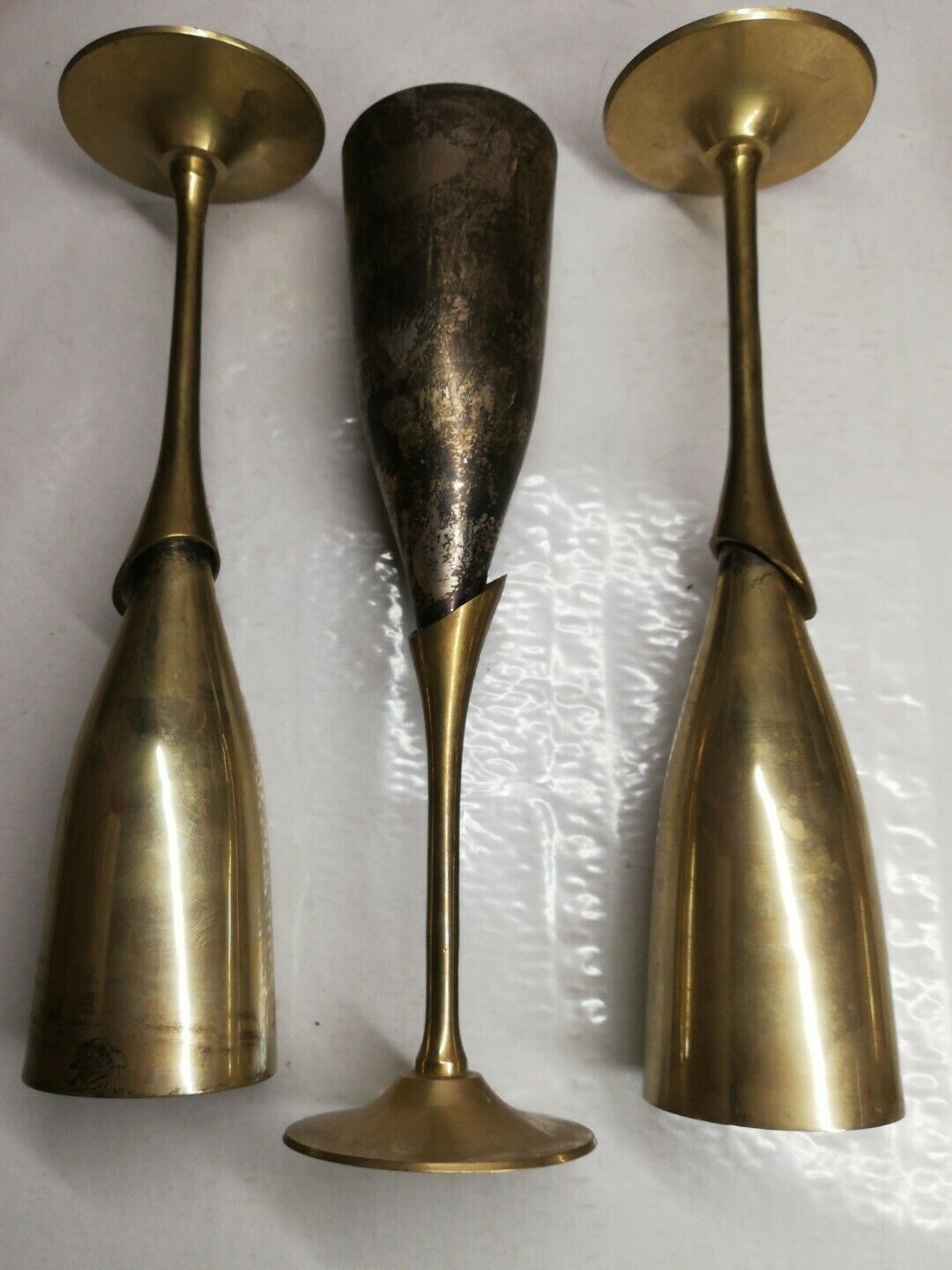 Vintage champagne flutes