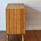 Rattan chest of drawers