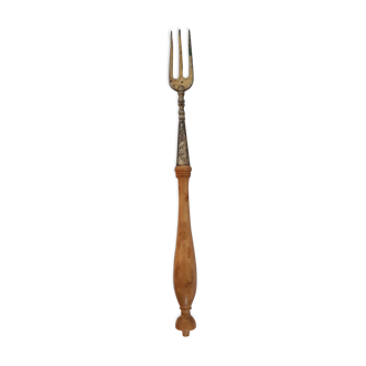 Very old wood handle fork