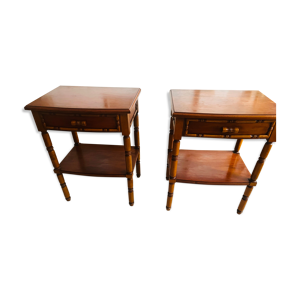 Lot deux tables de chevet