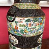A Chinese famille rose porcelain vase called 'from Nanking' 19th century 55cm