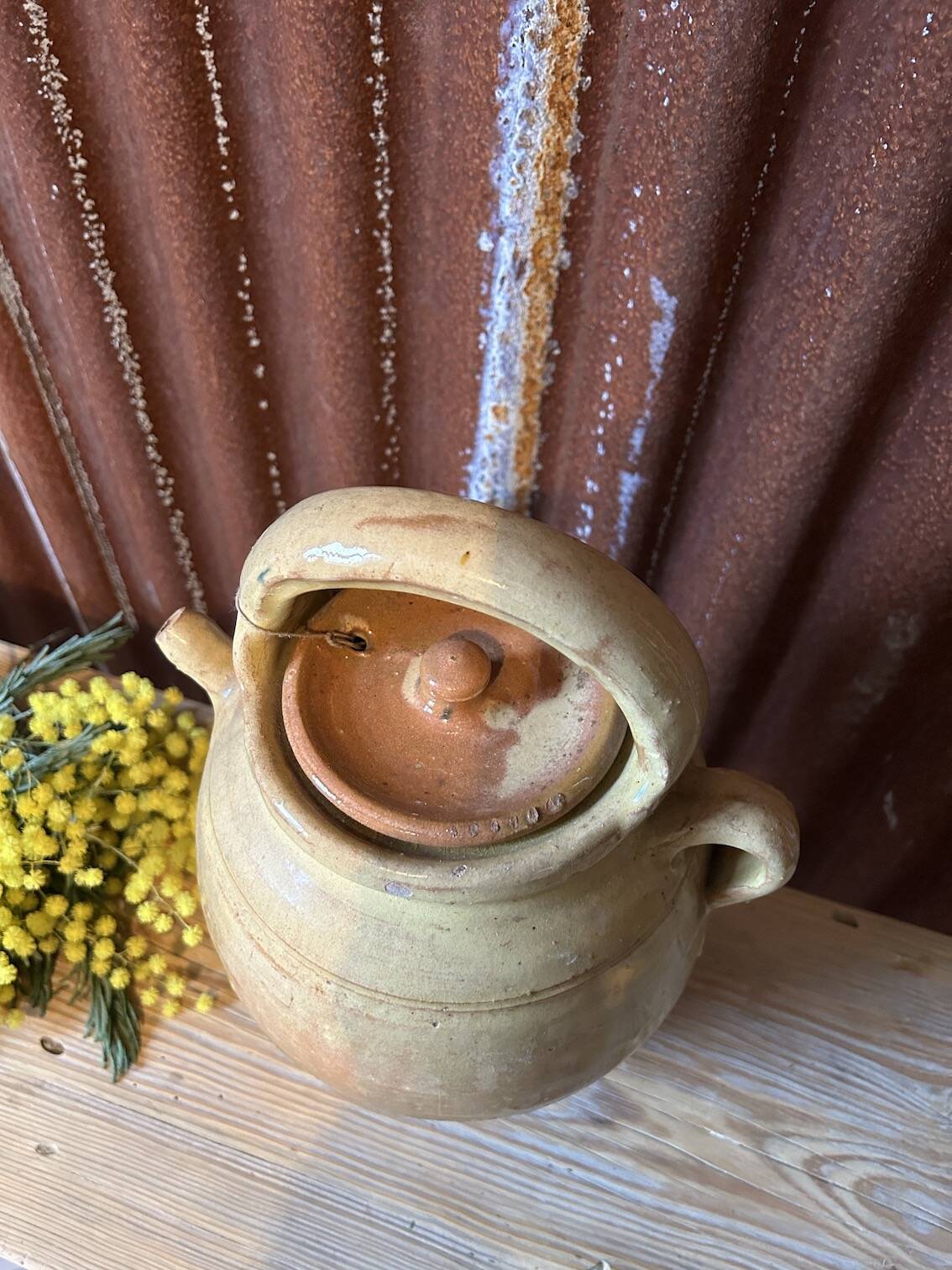 Large terracotta jug