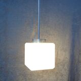 Square glass ceiling lamp
