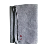 Hemp harvest tablecloth tinged with lilac