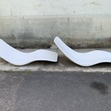 Pair of Eurolax R1 sunbeds by Charles Zublena