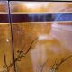 Chinese lacquered TV cabinet L 1m H 1.34m D 0.50m