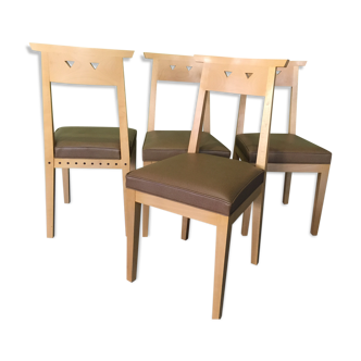 Set of 4 chairs African Queen of christian Duke