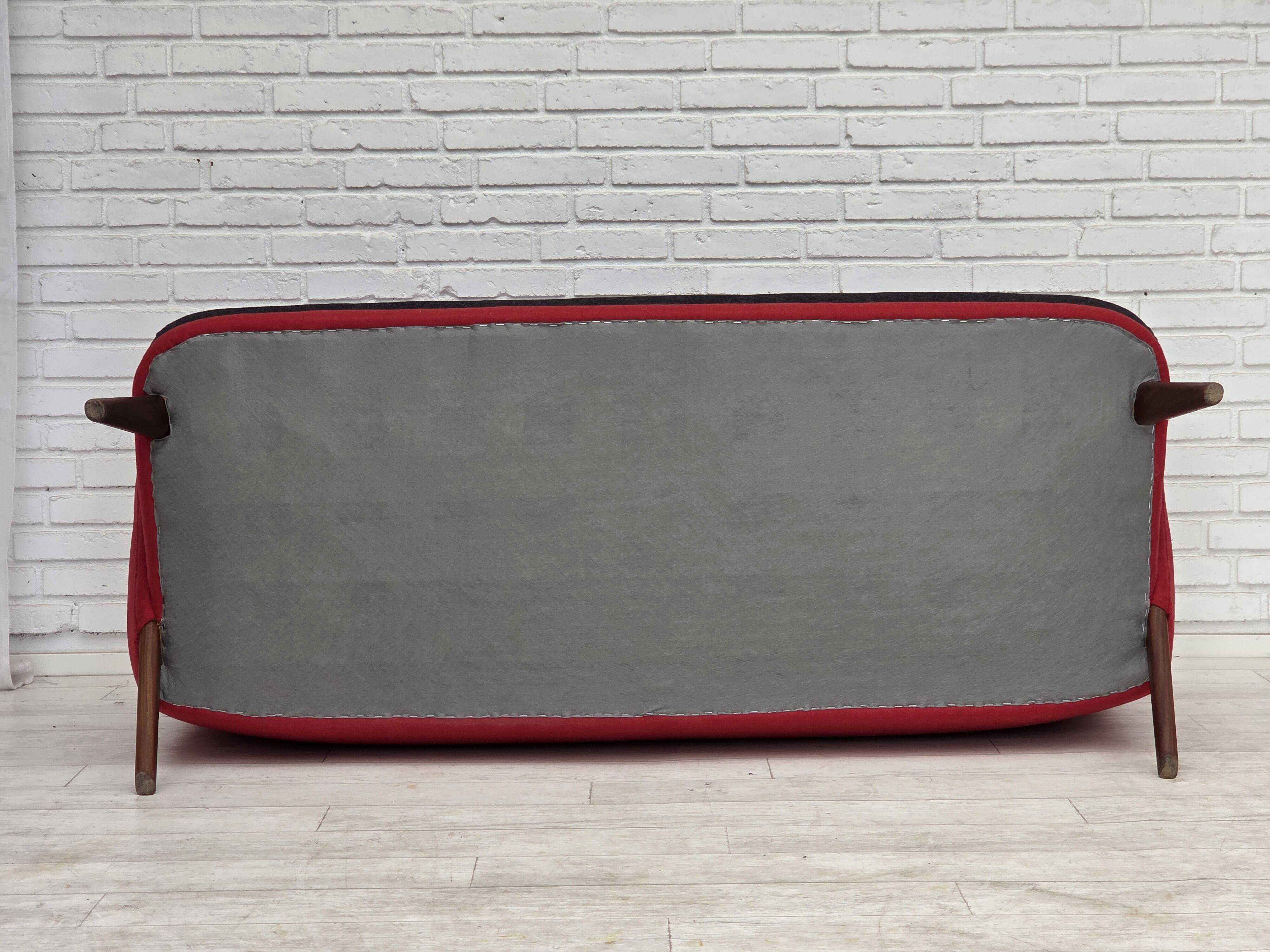 1960s, Danish design by Ch. F. Brodersen, 2 seater sofa, reupholstered.