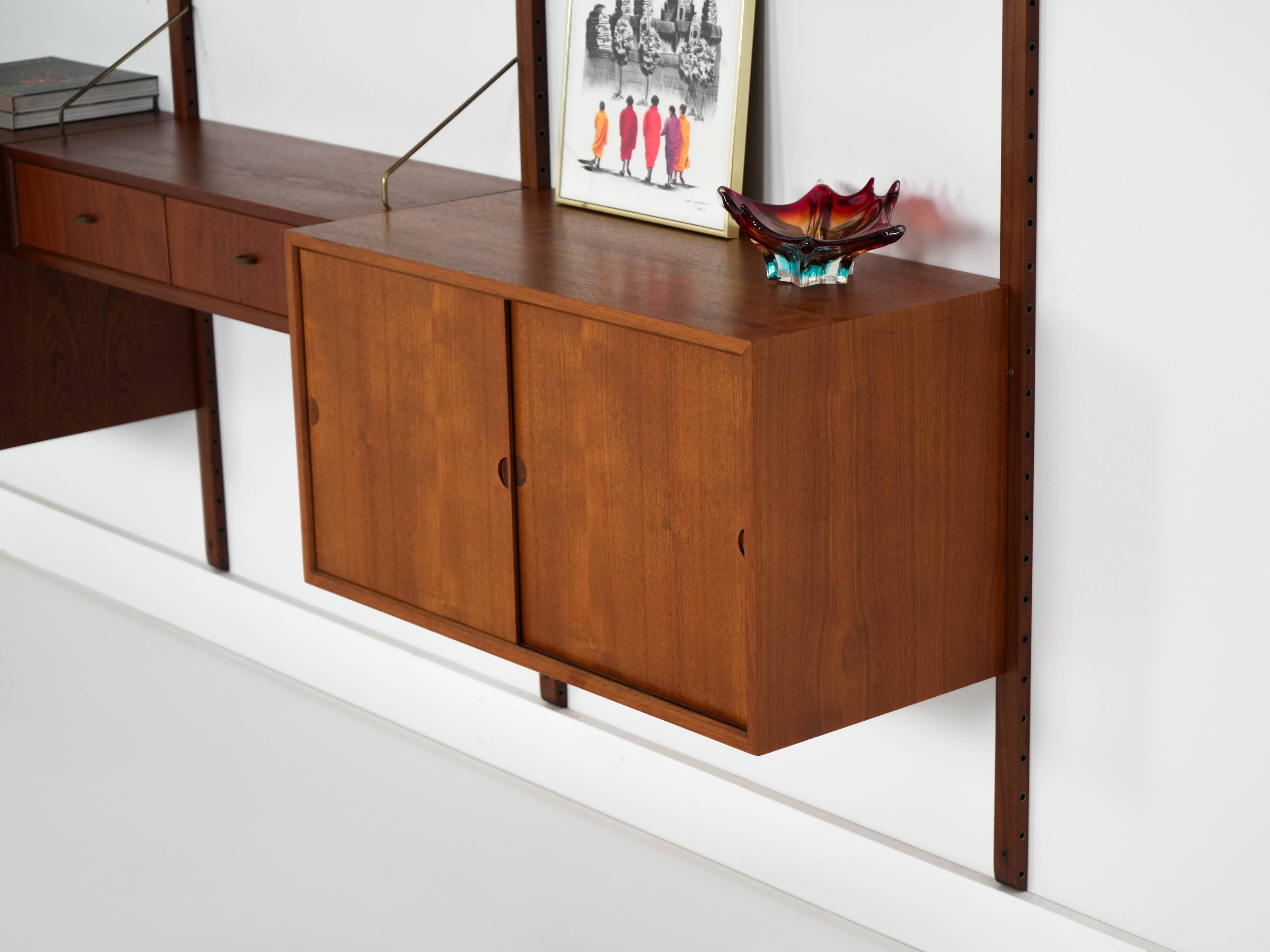 Teak shelving unit, Danish design, 1960s, designer: Poul Cadovius