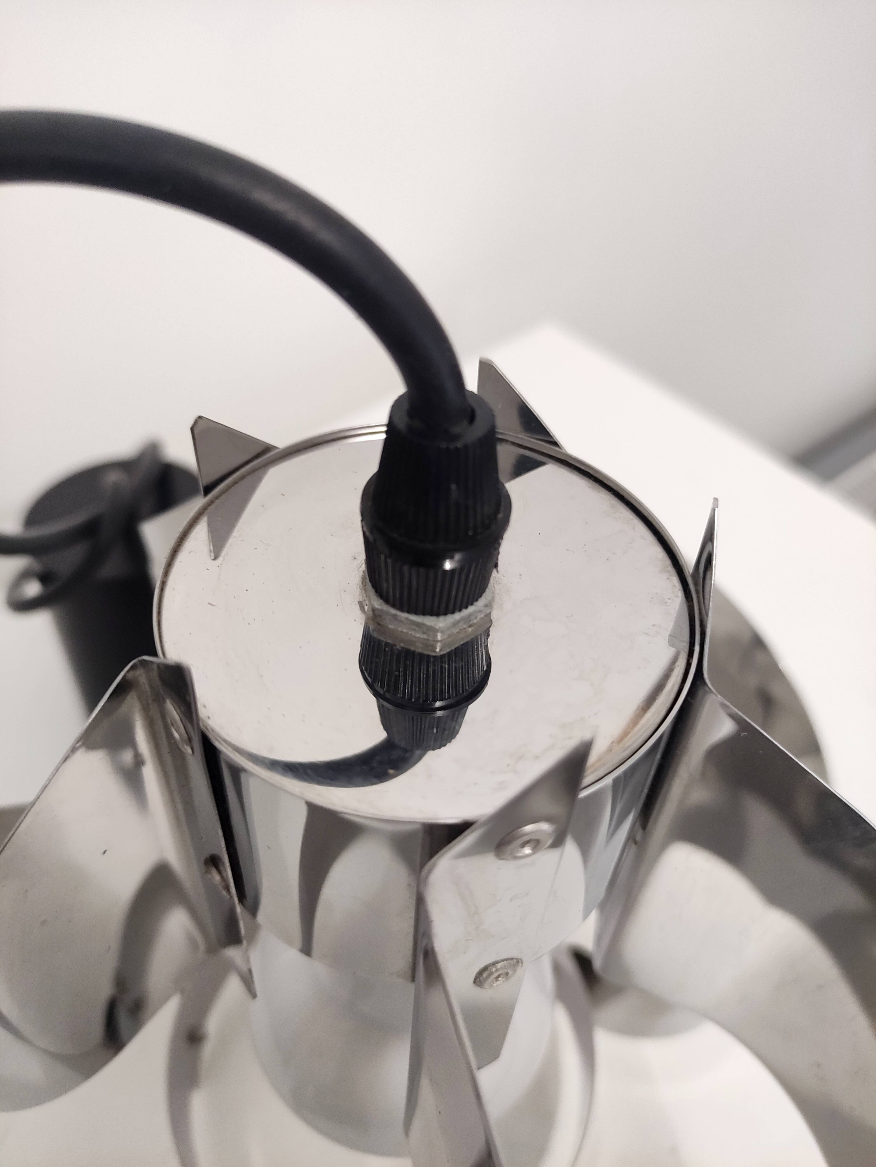 Space Age swirl pendant light