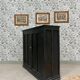 Buffet parisien en bois noir patiné