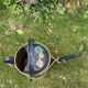 Very decorative metal watering can with “Pensées” decorations