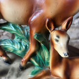 1950s ceramic animal figurines of deer