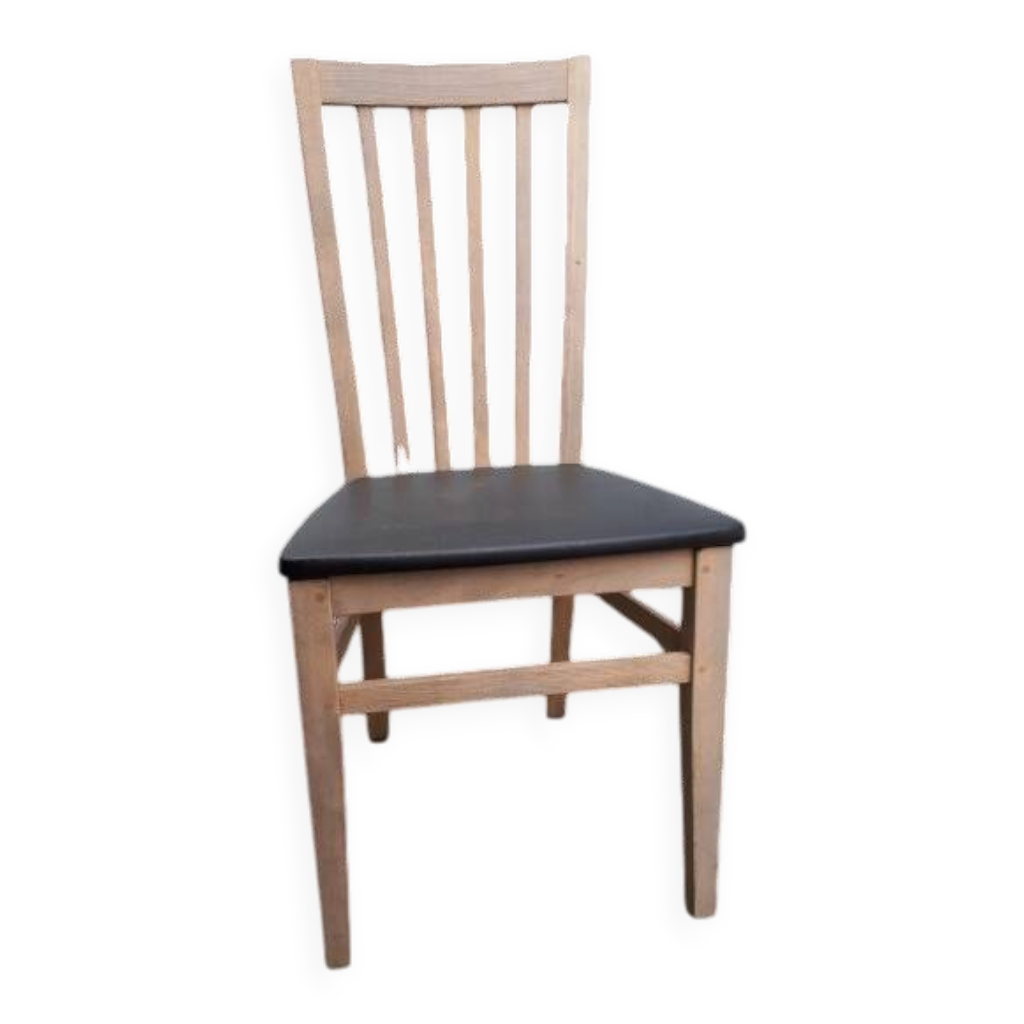 Chaise bistrot bois & simili cuir