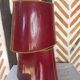 Pair of burgundy gold lampshades