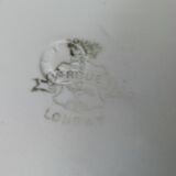 Cake dish by Longwy Vieux Rouen in the early 19th century