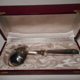 Cuillère de service sauce métal argenté art déco poinçon C L