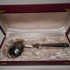 Serving spoon silver metal sauce art deco punch C L