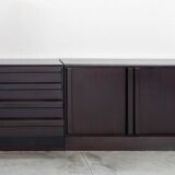 IBISCO display cabinet - set of 4 modular modules, 1970s