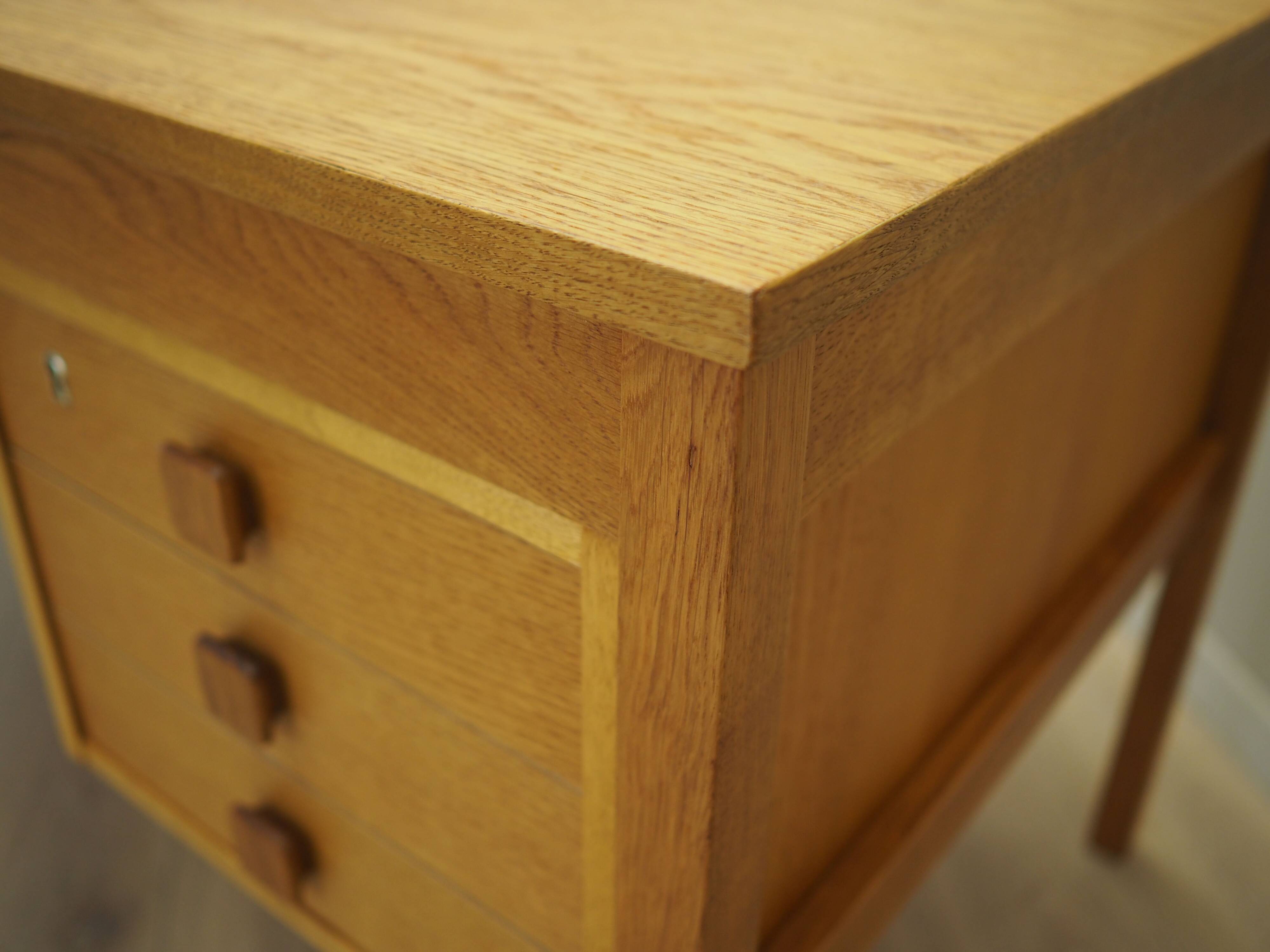 Ash wood desk, Danish design, 1970s, manufacturer: Domino Møbler