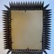 Rectangular sun mirror in wrought iron italian manufacture 50's