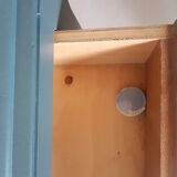 Vintage blue wood chest of drawers