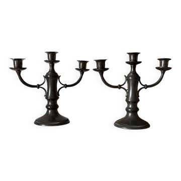Pair of antique candlesticks in pewter 🕯️