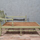 Recamier or provençal rest bench Napoleon III era in lacquered wood