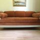 Sofa bed wood and velvet