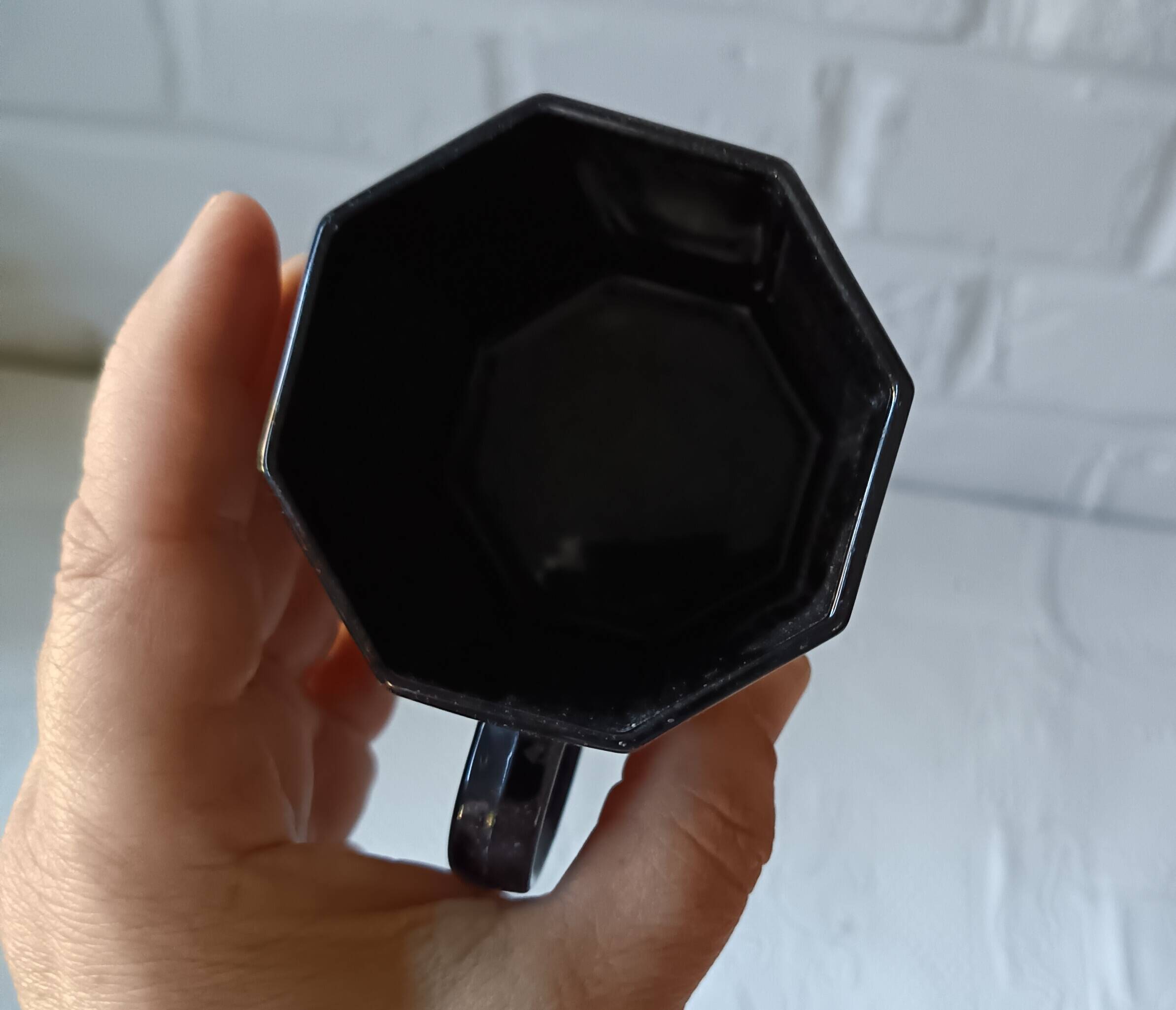 2 large opaline cups French Vintage Arcoroc Model Octime