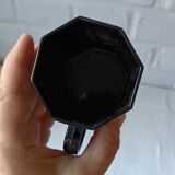 2 large opaline cups French Vintage Arcoroc Model Octime