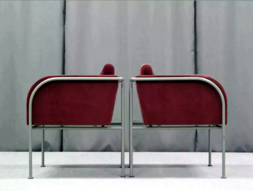 Pair of velvet armchairs 1960