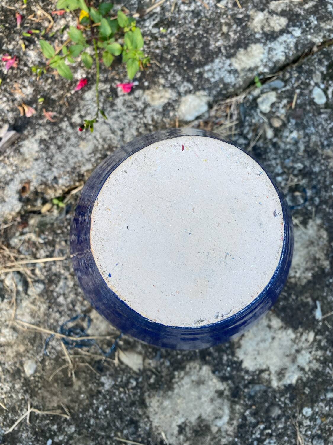 Glazed stoneware vase