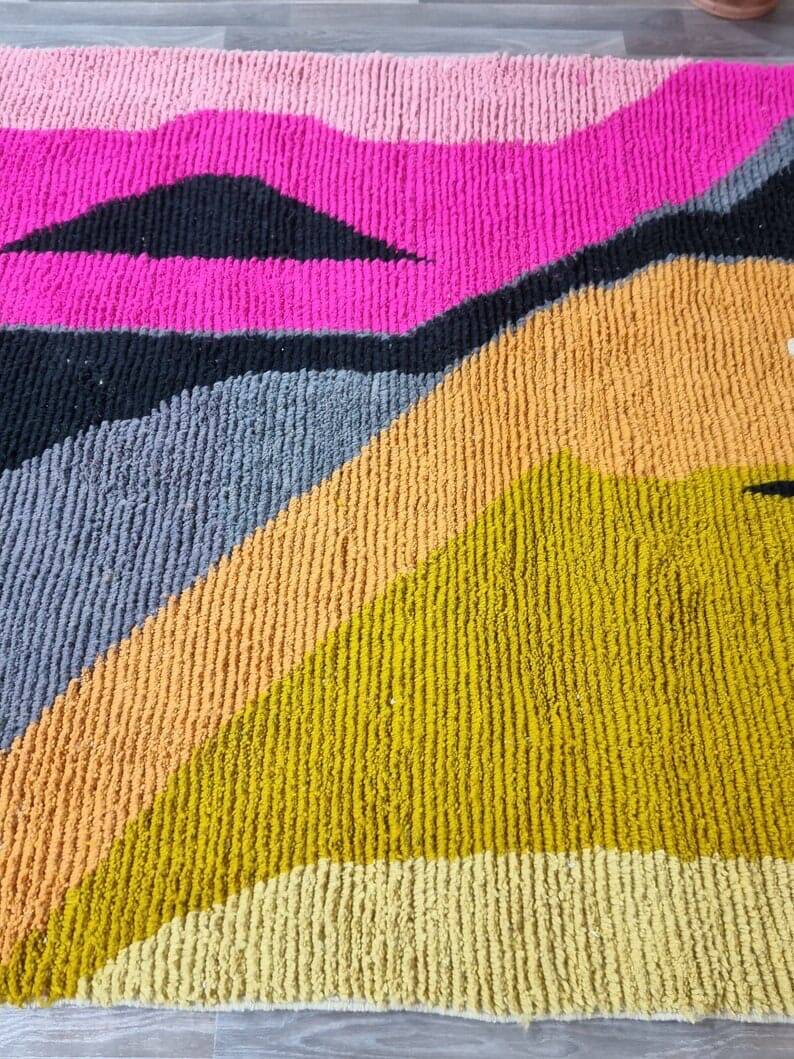 Tapis beni ouraine fait main traditionnelle taille 150 x 250 cm