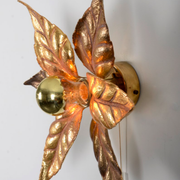 Massive Lighting 1970 Brass Willy Daro Flower Applique