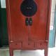 Small Asian lacquered wardrobe with 2 doors and 5 drawers.