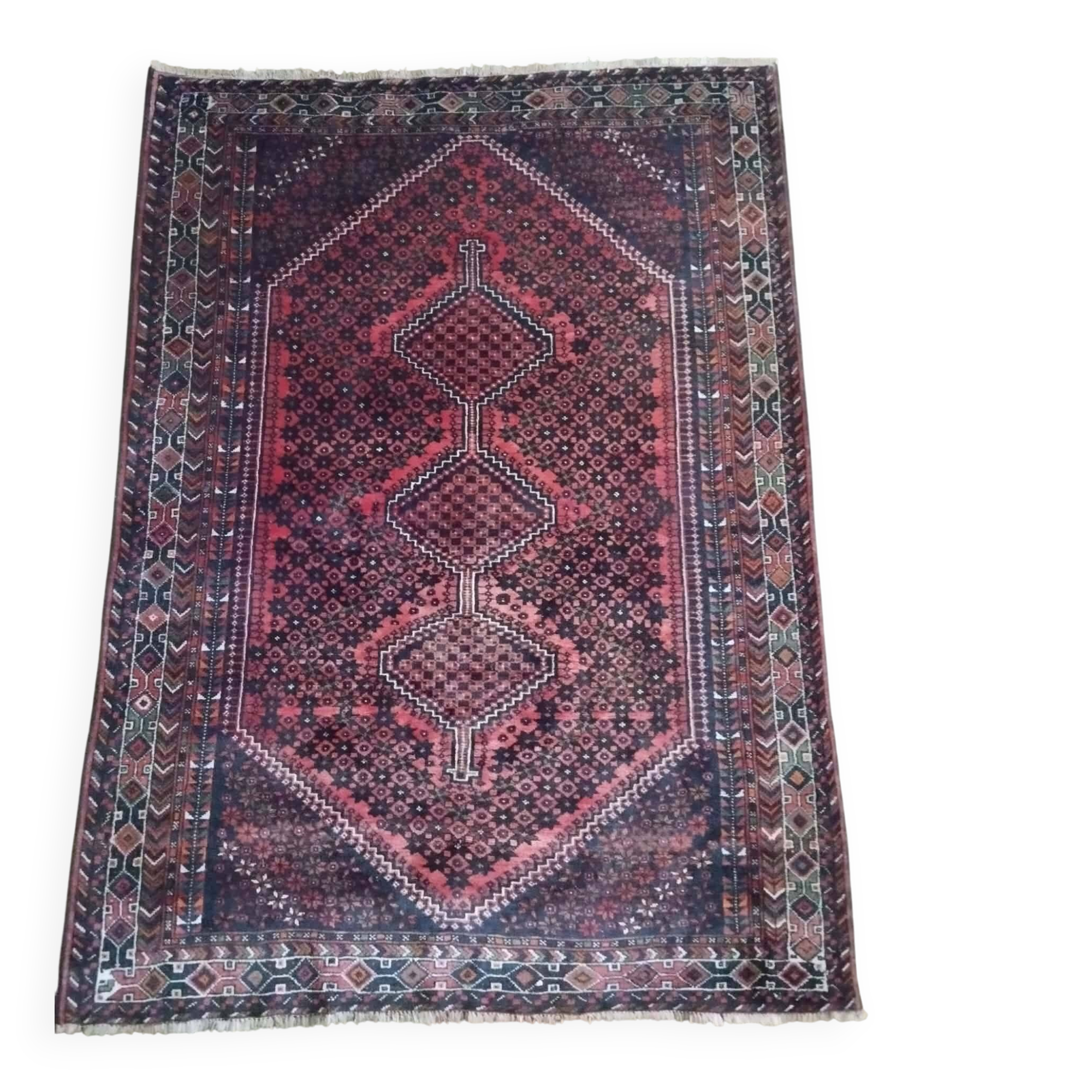 Handmade Persian Shiraz rug 280x200cm