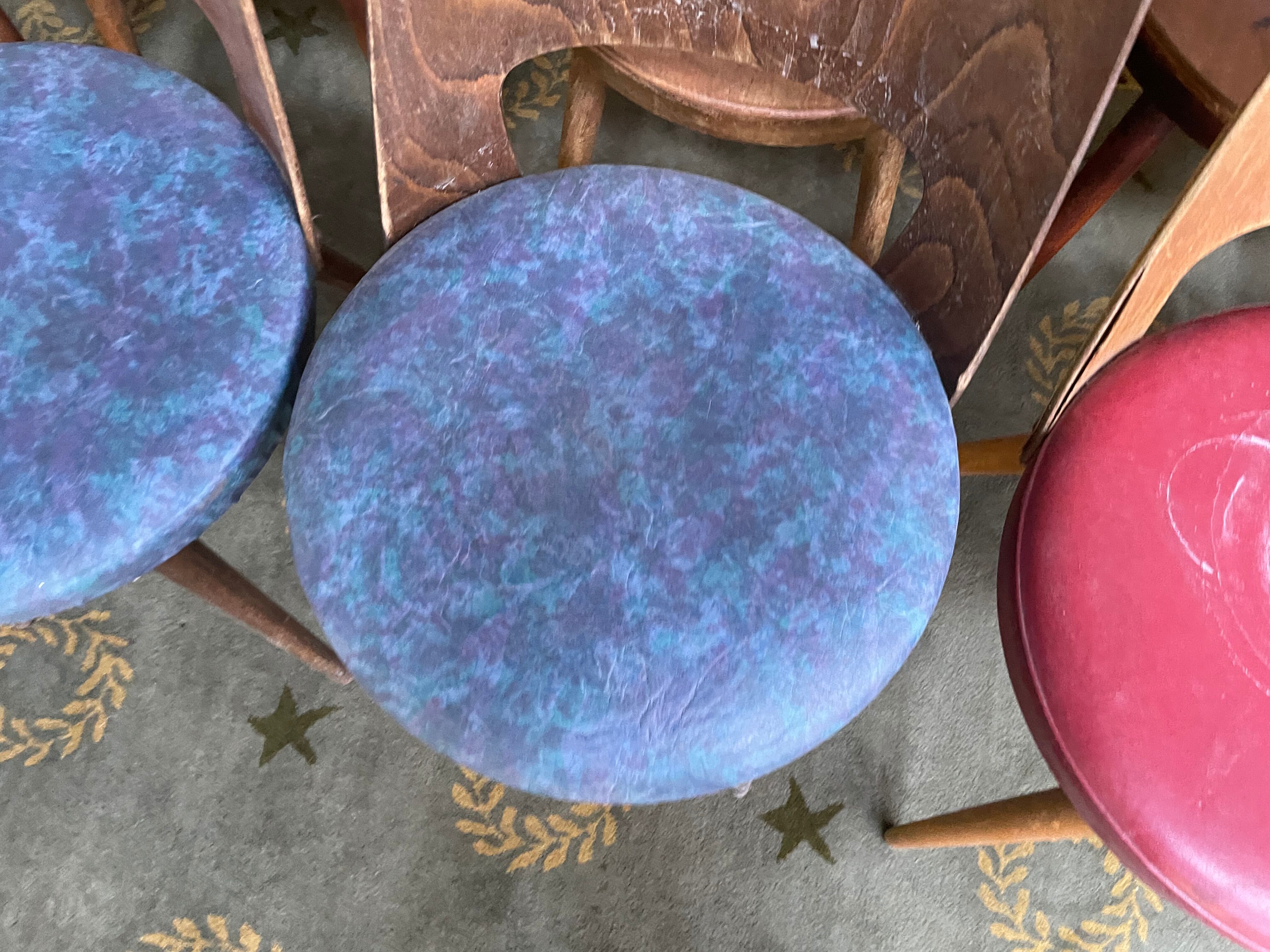 Suite of 12 chairs bistro Bauman "Mondor"